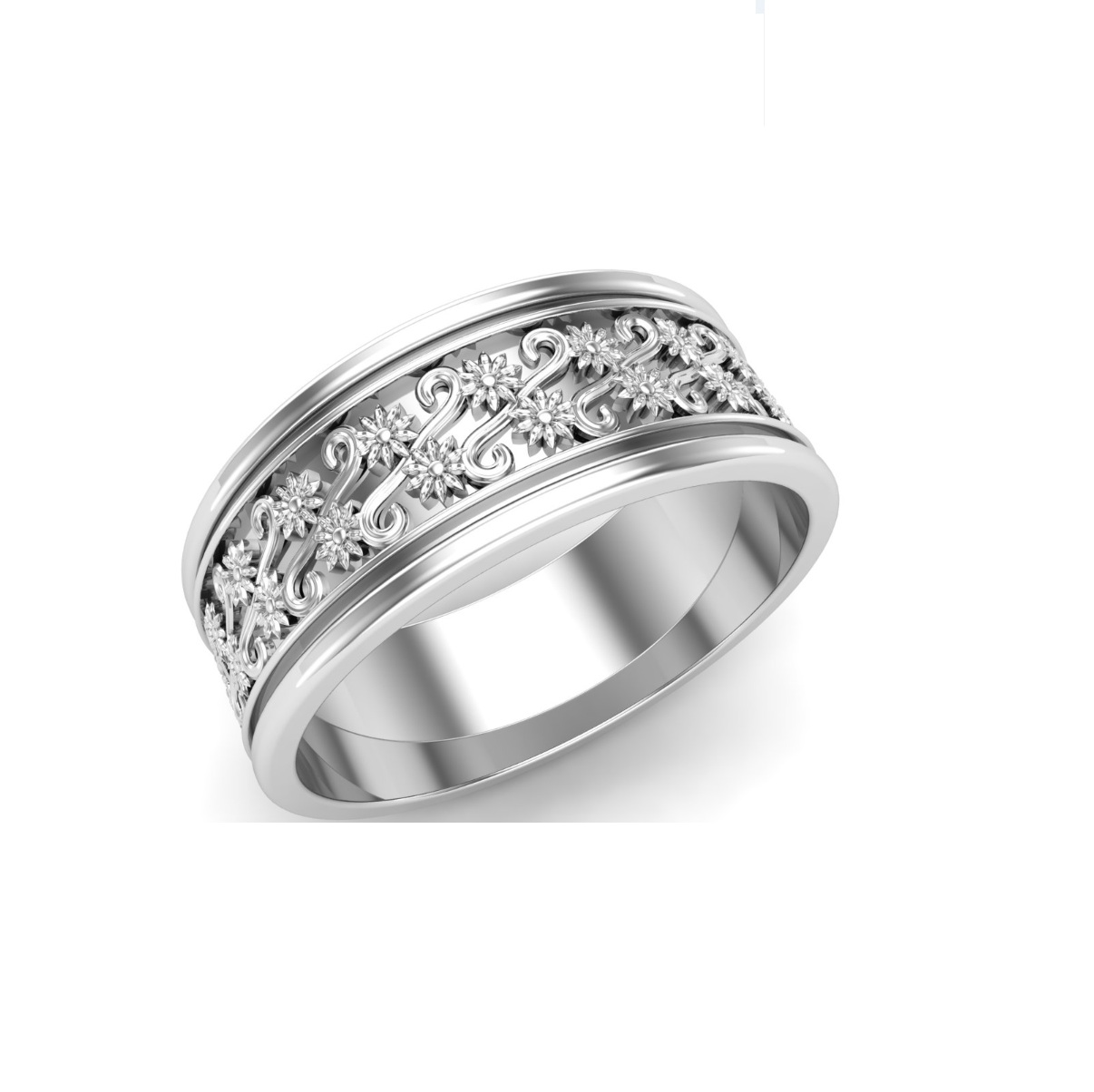 Bague anneau argent Jasmine